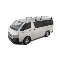 Rhino-Rack Heavy Duty RL150 Silver 3 Bar Roof Rack for Toyota Hiace Gen 4