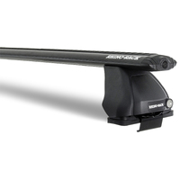 Rhino-Rack Vortex 2500 Black 2 Bar Roof Rack for Toyota Hilux Gen 7 04/05-09/15