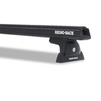 Rhino-Rack Heavy Duty RLT600 Ditch Mount 2 Bar Roof Rack for Ram 2500 3500 Black