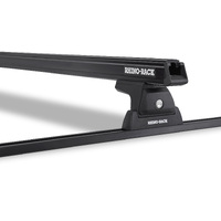 Rhino-Rack Heavy Duty RLT600 Trackmount Black 2 Bar Roof Rack for Ford F450 4dr