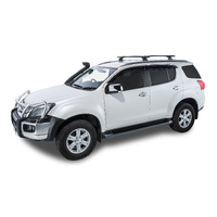 Rhino-Rack Vortex RCL Black 2 Bar Roof Rack for Isuzu MU-X Gen1 LS-T 5dr SUV