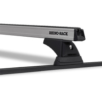 Rhino-Rack Heavy Duty RCH Trackmount Black 2 Bar Roof Rack for Prado 90 Series