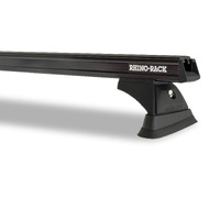 Rhino-Rack Heavy Duty RCH 2 Bar Roof Rack for Holden Colorado 4dr Ute Black